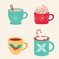 weihnachten winter candy cups. Vektor-Illustration vektor