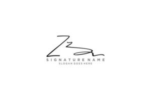 Initial zz Brief Signatur Logo Vorlage elegantes Design Logo Zeichen Symbol Vorlage Vektor Icon