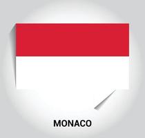 Monaco flaggor design vektor