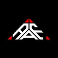 aaf Brief Logo kreatives Design mit Vektorgrafik, aaf einfaches und modernes Logo in Dreiecksform. vektor
