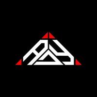ady Brief Logo kreatives Design mit Vektorgrafik, ady einfaches und modernes Logo in Dreiecksform. vektor