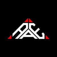 aae Letter Logo kreatives Design mit Vektorgrafik, aae einfaches und modernes Logo in Dreiecksform. vektor