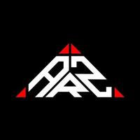 arz brev logotyp kreativ design med vektor grafisk, arz enkel och modern logotyp i triangel form.