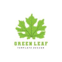 Blatt Logo Grünpflanze Design Blätter von Bäumen Produktmarke Vorlage Illustration vektor