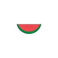 Wassermelonen-Symbol-Vektor-Logo-Illustration vektor