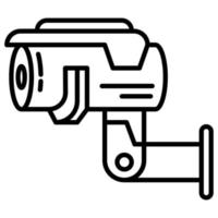 cctv eine überwachungskamera, um die sicherheit aufrechtzuerhalten vektor