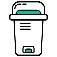 Mülleimer als Gemeinschaftsdienst-Tool zur Müllentsorgung vektor