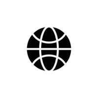 Globus-Icon-Vektor. Internet-Symbol vektor