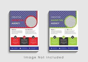 modernes und kreatives professionelles Corporate-Business-Flyer-Template-Design in A4. vektor