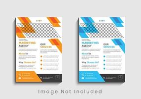 modernes und kreatives professionelles Corporate-Business-Flyer-Template-Design in A4. vektor