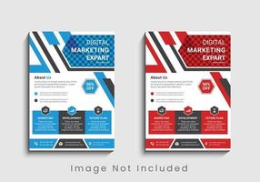 modernes und kreatives professionelles Corporate-Business-Flyer-Template-Design in A4. vektor