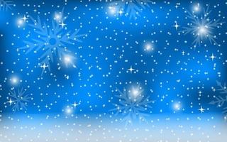 Weihnachten blauer Hintergrund mit Schneeflocken vektor