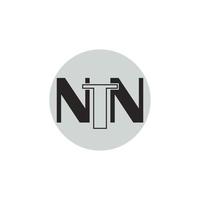 ntn-Buchstaben-Logo vektor