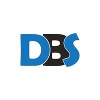 dbs brev logotyp vektor