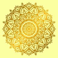 gyllene texturerad mandala konst mönster för överflöd vektor design element