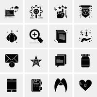 16 universelle Business-Icons Vektor kreative Icon-Illustration zur Verwendung in Web- und mobilen Projekten