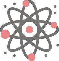 fysik reagera vetenskap platt Färg ikon vektor ikon baner mall