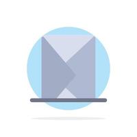 e-post kuvert post meddelande skickade abstrakt cirkel bakgrund platt Färg ikon vektor