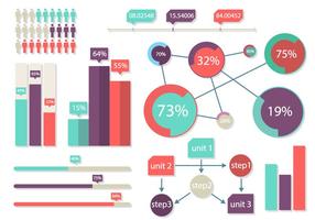 Bright Infografics Elemente Vektor-Illustration vektor