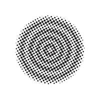 halbtonkreisförmiges gepunktetes rahmendesign vektor