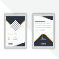 moderne, saubere Corporate Business-Briefkopf-Designvorlage vektor