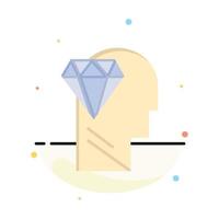 sinne fullkomlighet diamant huvud företag logotyp mall platt Färg vektor