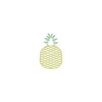 Ananas-Frucht-Vektor-Logo-Symbol-Illustration vektor