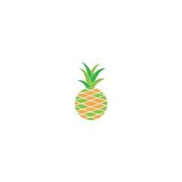Ananas-Frucht-Vektor-Logo-Symbol-Illustration vektor