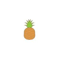 Ananas-Frucht-Vektor-Logo-Symbol-Illustration vektor