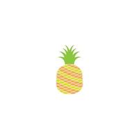 ananas frukt vektor logotyp ikon illustration