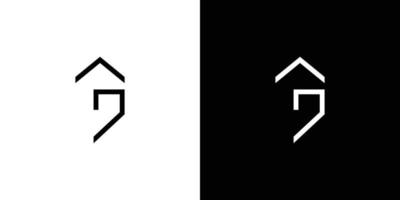 Häftigt och modern g logotyp design vektor