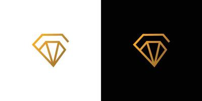 modern och unik brev g första diamant logotyp design vektor