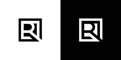 modern och unik brev r initialer logotyp design vektor