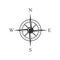 Kompass-Symbol. Kompass-Vektor-Illustration. Navigationssymbol. Richtungszeichen. vektor