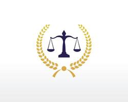 Anwaltskanzlei-Logo-Design-Vektor vektor