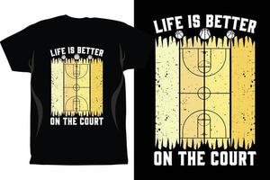 Basketball-T-Shirt-Design-Vektor Basketball-Vektor-Design kostenloser Download vektor