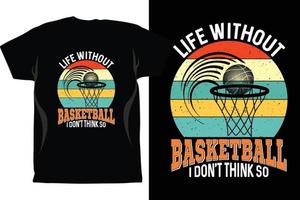 Basketball-T-Shirt-Design-Vektor Basketball-Vektor-Design kostenloser Download vektor