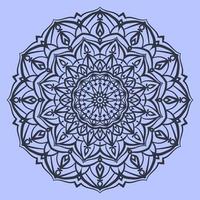 abstraktes Mandala-Kunst-Kreismotiv-Design rundes traditionelles Ornament für Web- oder Druckvektorelement vektor