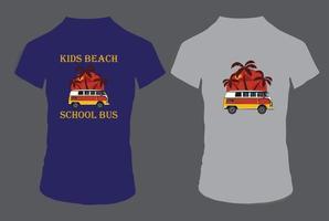 Kinderbus-T-Shirt-Design für Sie vektor