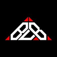 bub brev logotyp kreativ design med vektor grafisk, bub enkel och modern logotyp i triangel form.