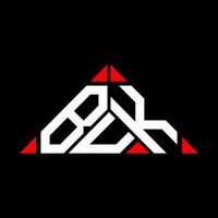 Buk Letter Logo kreatives Design mit Vektorgrafik, buk einfaches und modernes Logo in Dreiecksform. vektor