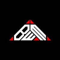 BWM Letter Logo kreatives Design mit Vektorgrafik, BWM einfaches und modernes Logo in Dreiecksform. vektor