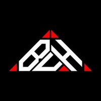 buh brev logotyp kreativ design med vektor grafisk, buh enkel och modern logotyp i triangel form.