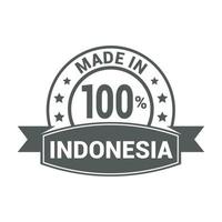 Designvektor für Indonesien-Stempel vektor