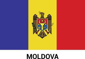 moldavien flagga design vektor