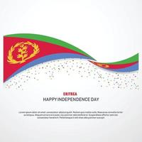 eritrea glücklicher unabhängigkeitstag hintergrund vektor