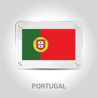Designvektor der portugiesischen Flagge vektor