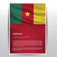 kamerun flag design vektor