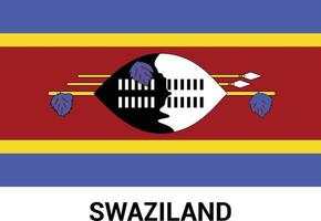 Designvektor zum Unabhängigkeitstag von Swasiland vektor