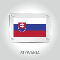 slovakia flaggor design vektor